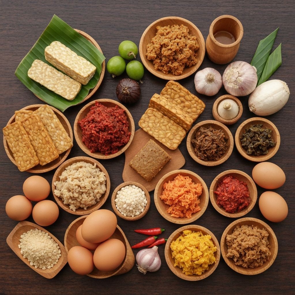 B12 rich foods including tempeh and eggs