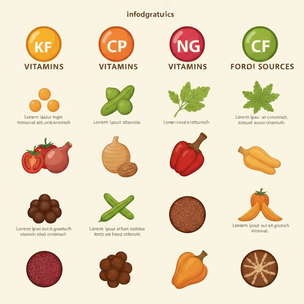 Infografik jenis vitamin